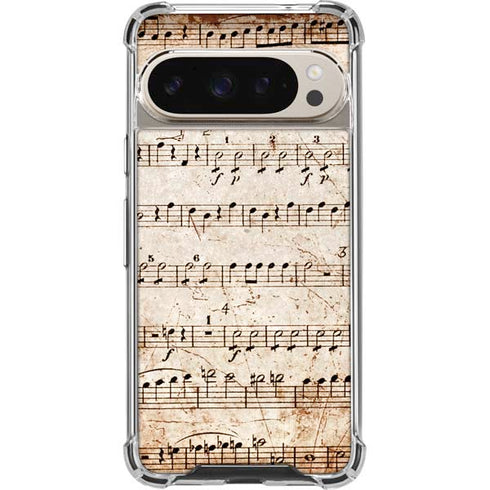 Antique Notes Pixel 9/9 Pro Clear Case
